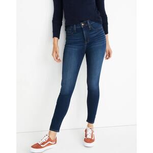 Madewell 10in High Rise Roadtripper Jeans Belreeve Wash Jeggings Ankle Zip Pants